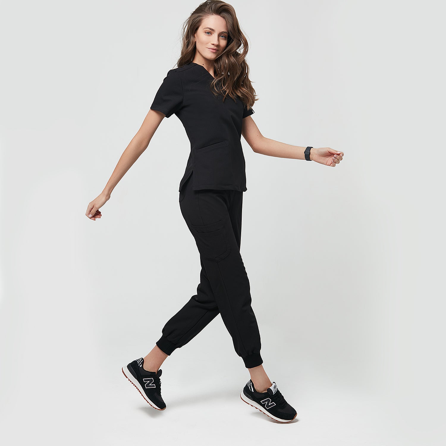 Spodnie medyczne joggery - BLACK