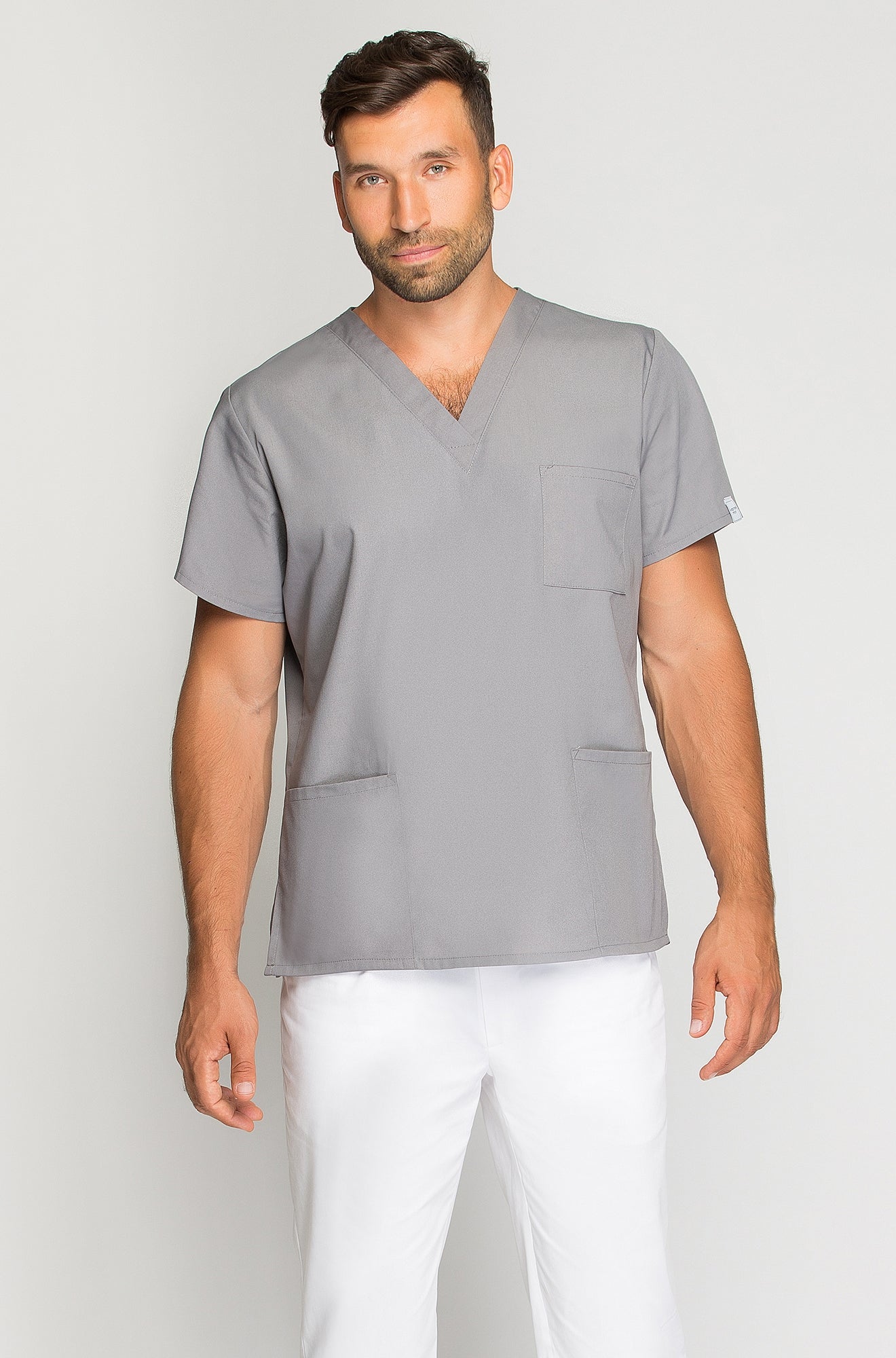 Bluza medyczna męska Szara