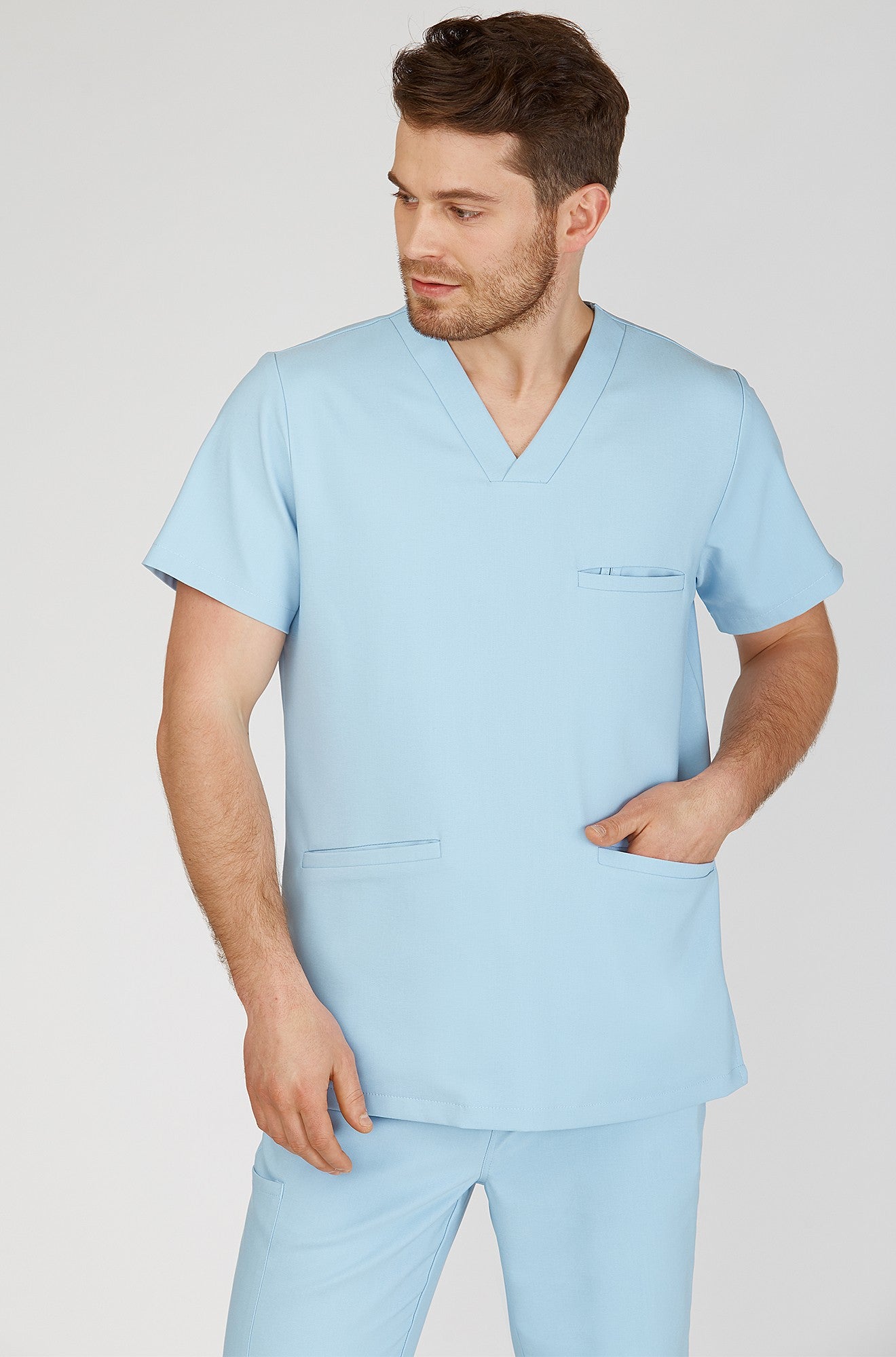 Bluza medyczna męska LOGAN - DREAM BLUE