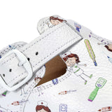 Skórzane chodaki medyczne PIELĘGNIARKA