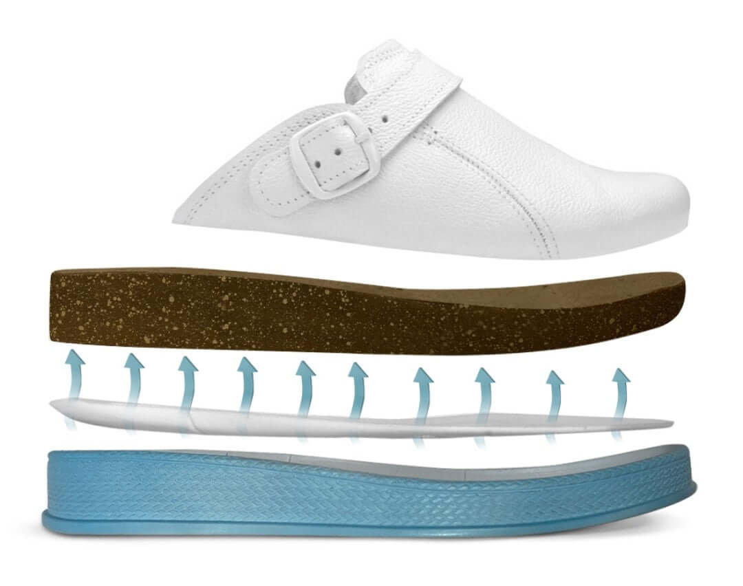 Skórzane chodaki medyczne ZABIEGOWY