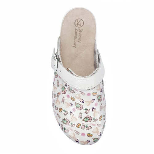 Skórzane chodaki medyczne KOSMETOLOG