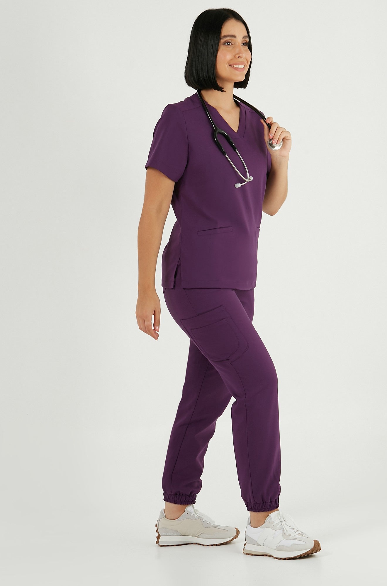 Zdravotní mikina EMILY scrubs - ROYAL PLUM