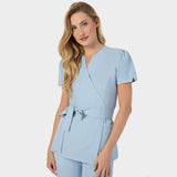 Fartuszek medyczny wiązany AMELIA - BABY BLUE