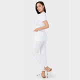 Fartuszek medyczny wiązany AMELIA - WHITE