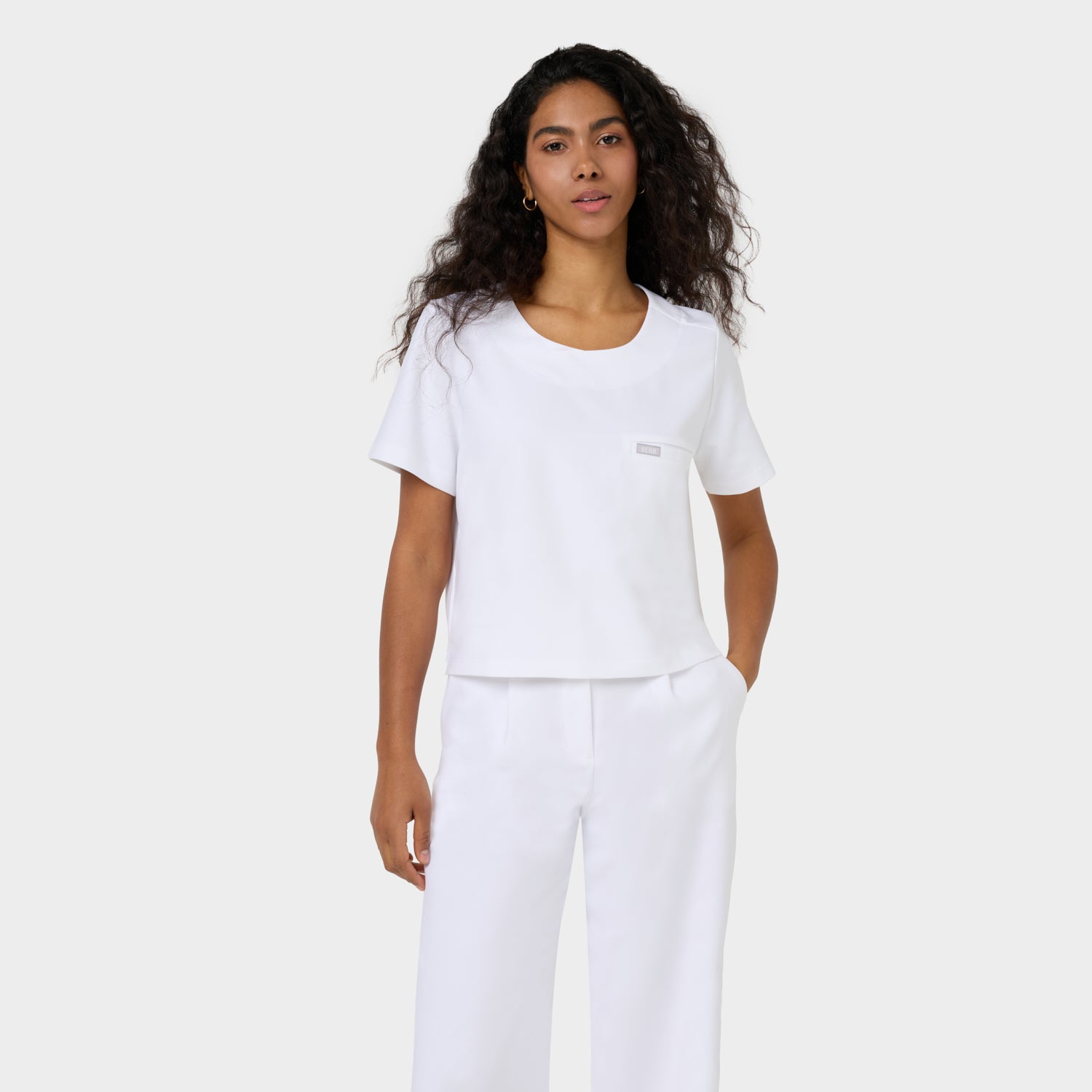 PUDEŁKOWA BLUZA MEDYCZNA GAJA WHITE
