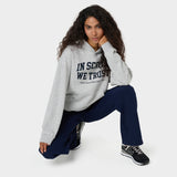 Bluza z kapturem w kolorze szarym z granatowym napisem VENA UNIFORMY