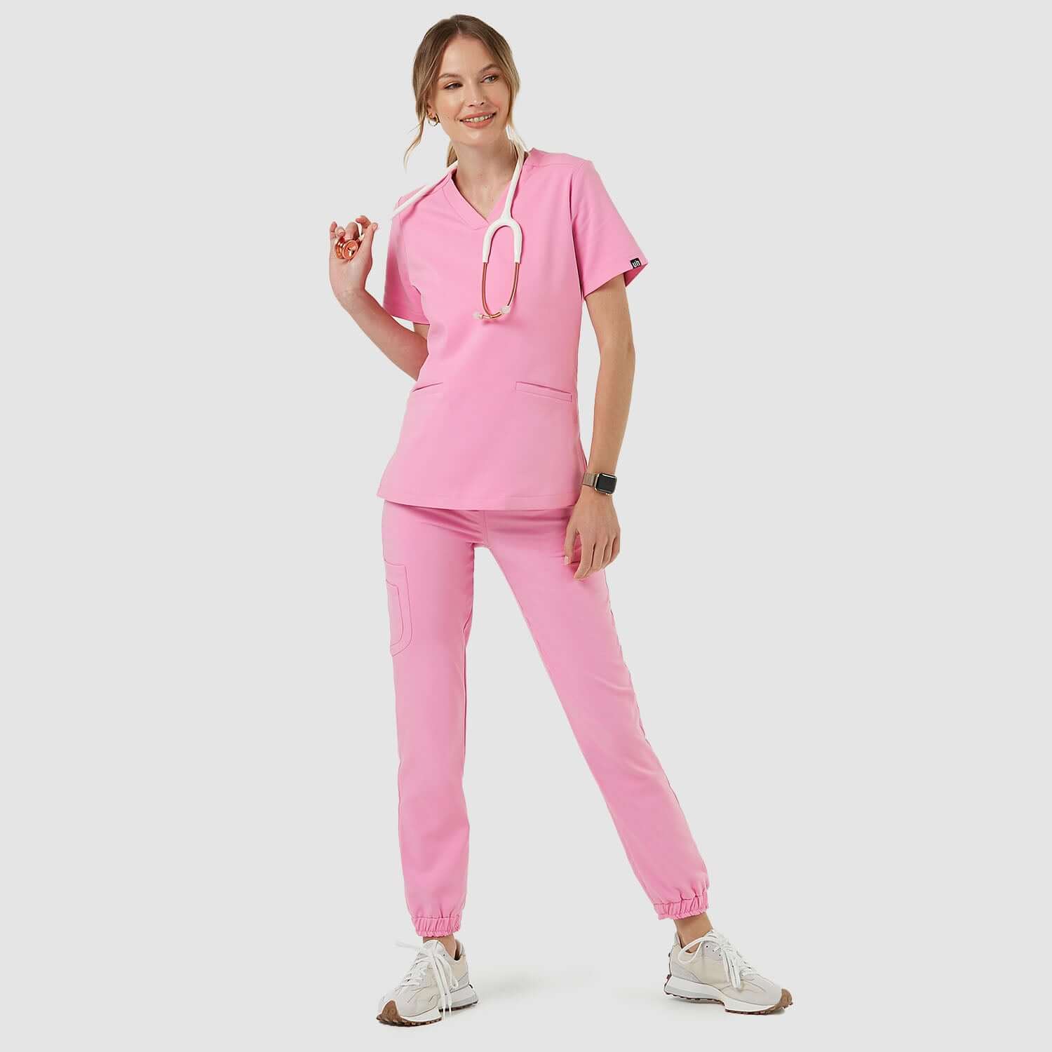 Bluza medyczna EMILY scrubs - CANDY PINK