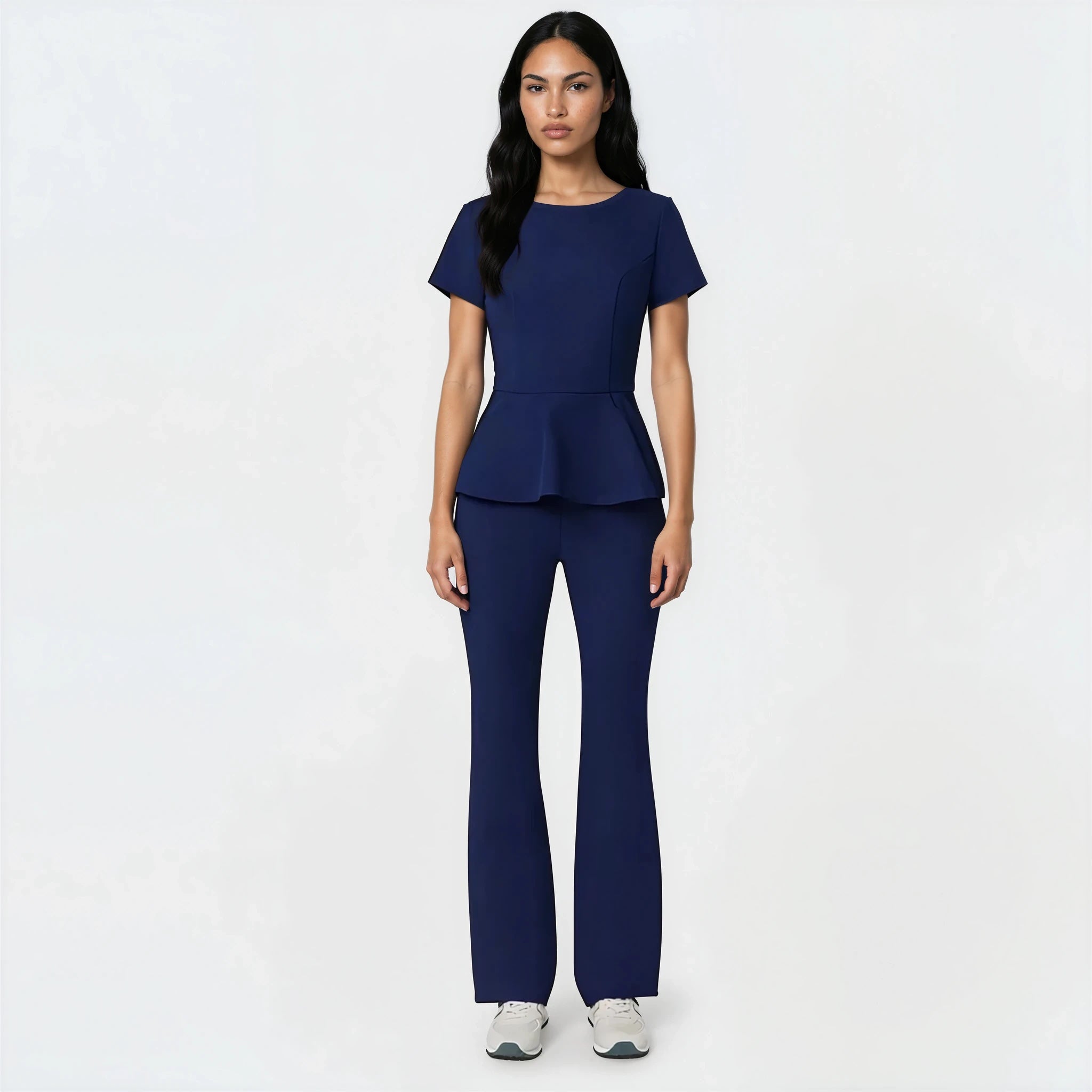 KIM NAVY - granatowa bluza medyczna z baskinką