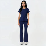 KIM NAVY - granatowa bluza medyczna z baskinką