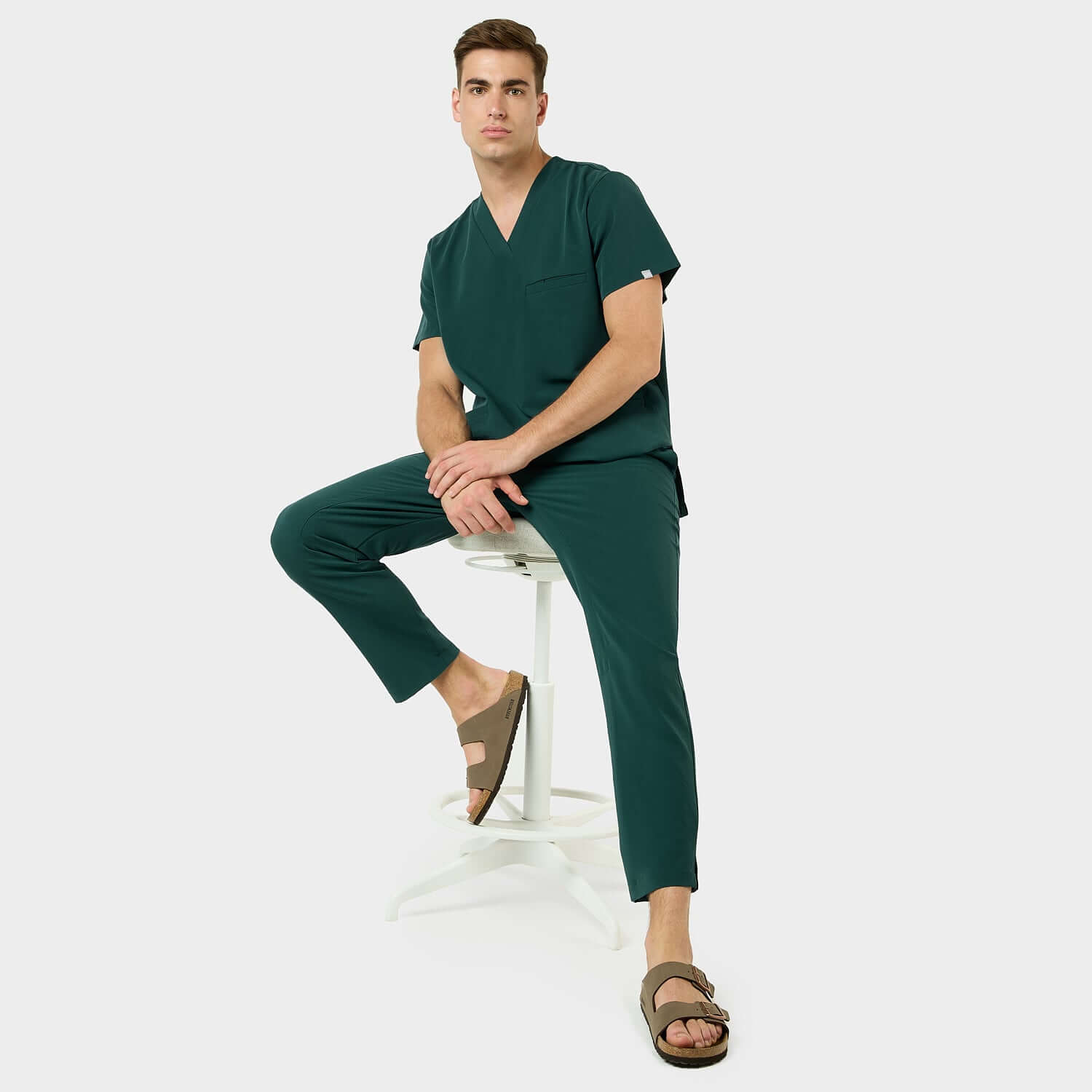 Spodnie medyczne męskie MOSS GREEN