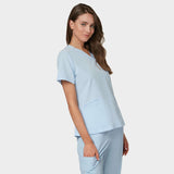 Bluza medyczna EMILY scrubs - BABY BLUE