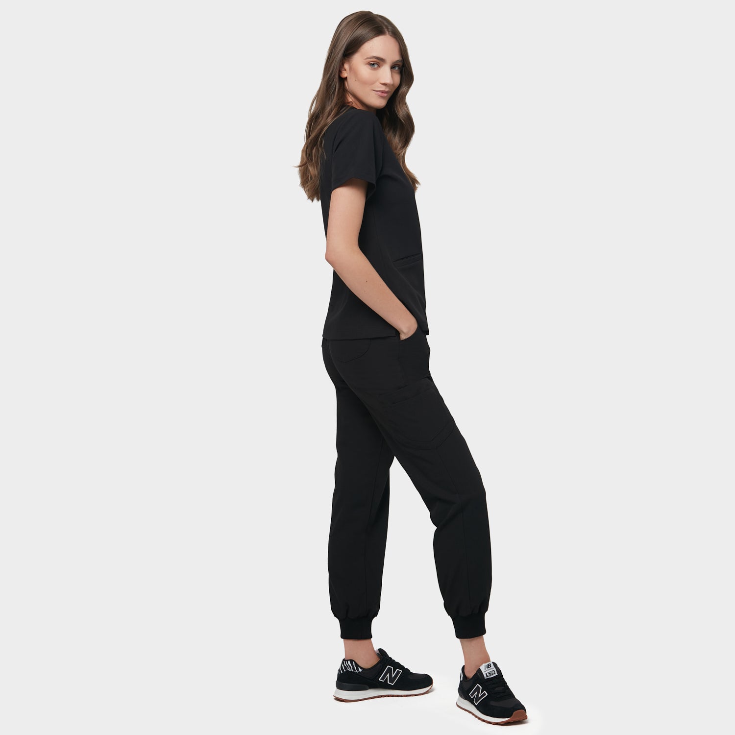 Bluza medyczna EMILY scrubs - BLACK