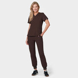 Bluza medyczna EMILY scrubs - DARK CHOCOLATE