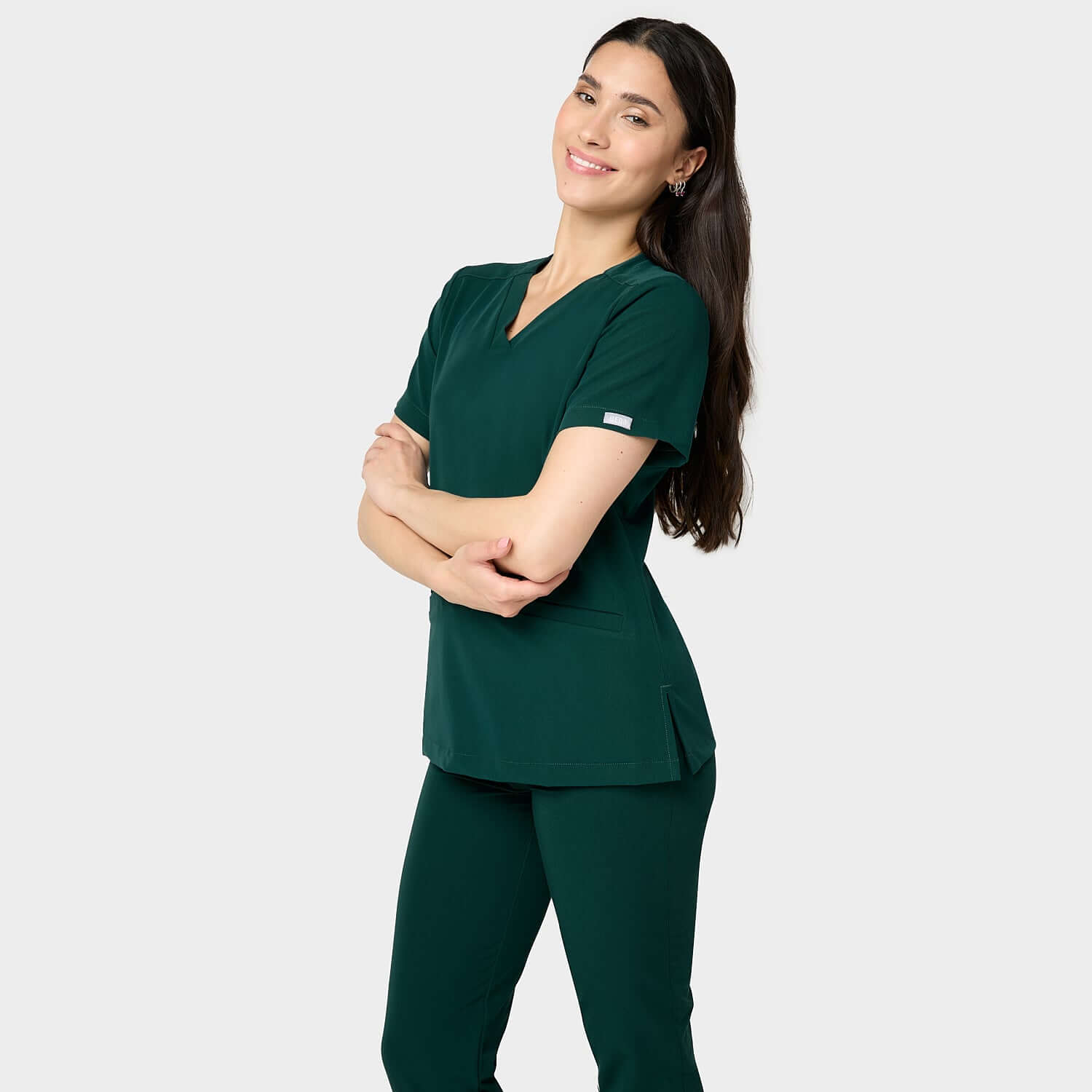 Bluza medyczna EMILY scrubs -MOSS GREEN