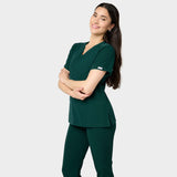 Bluza medyczna EMILY scrubs -MOSS GREEN