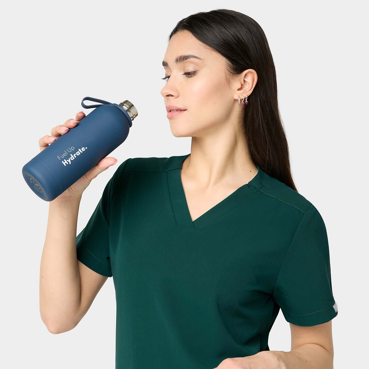 Bluza medyczna EMILY scrubs -MOSS GREEN