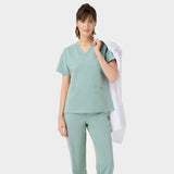 Bluza medyczna EMILY scrubs - SAGE GREEN