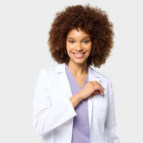 Fartuch medyczny damski krótki - WHITE