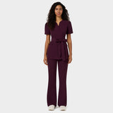 Fartuszek medyczny wiązany AMELIA - BURGUNDY