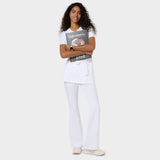 FARTUSZEK MEDYCZNY SOPHIA I SPODNIE MEDYCZNE FLARE WHITE