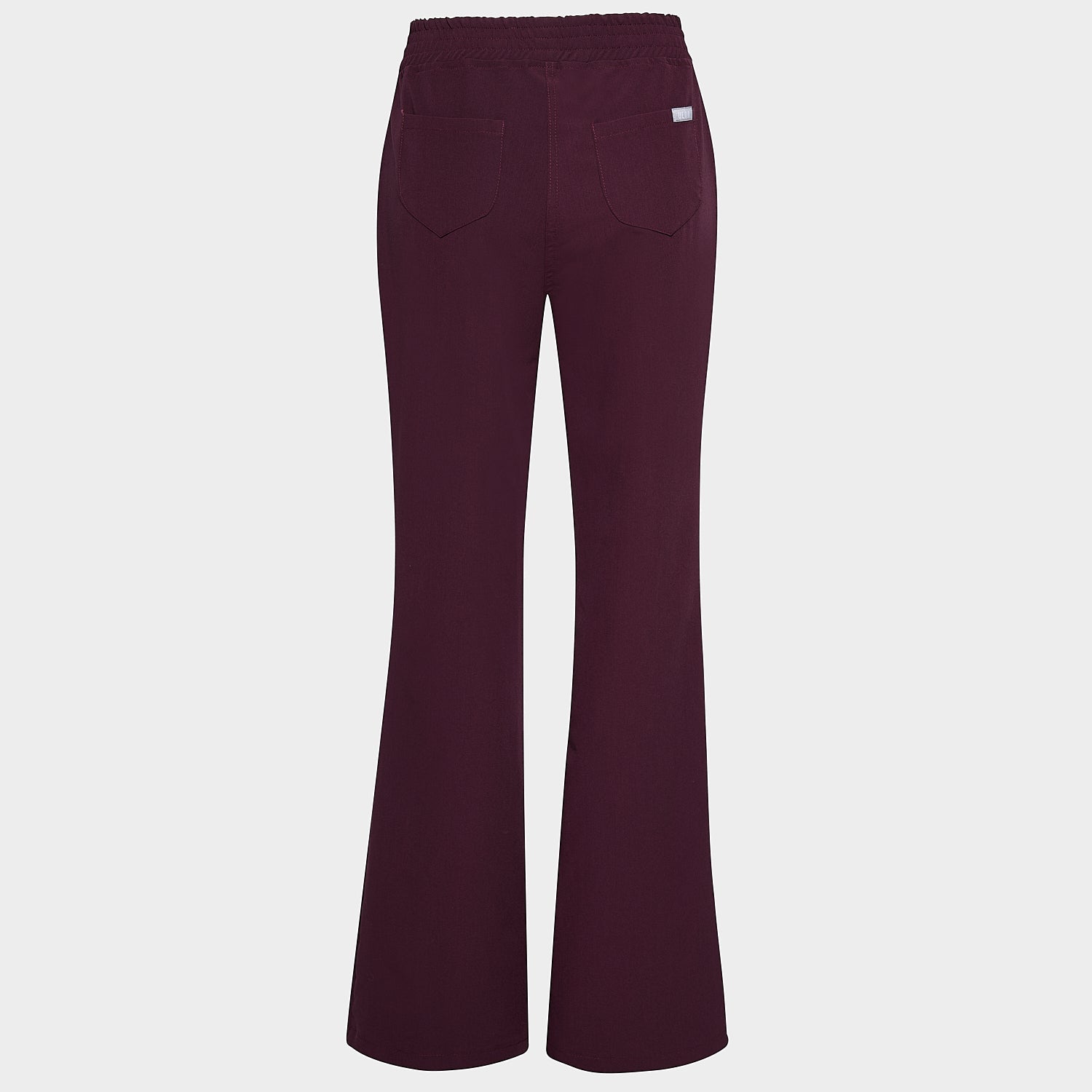 Women's medical flare pants BURGUNDY