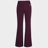 Spodnie medyczne damskie flare BURGUNDY