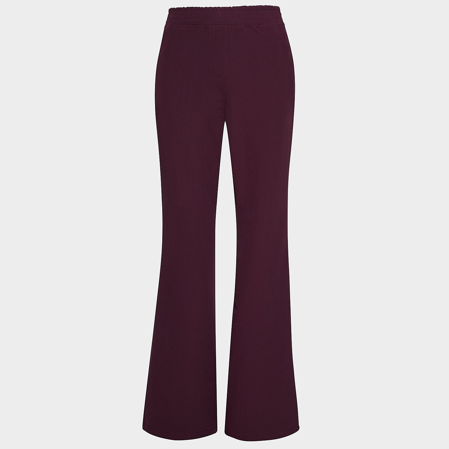 Women's medical flare pants BURGUNDY