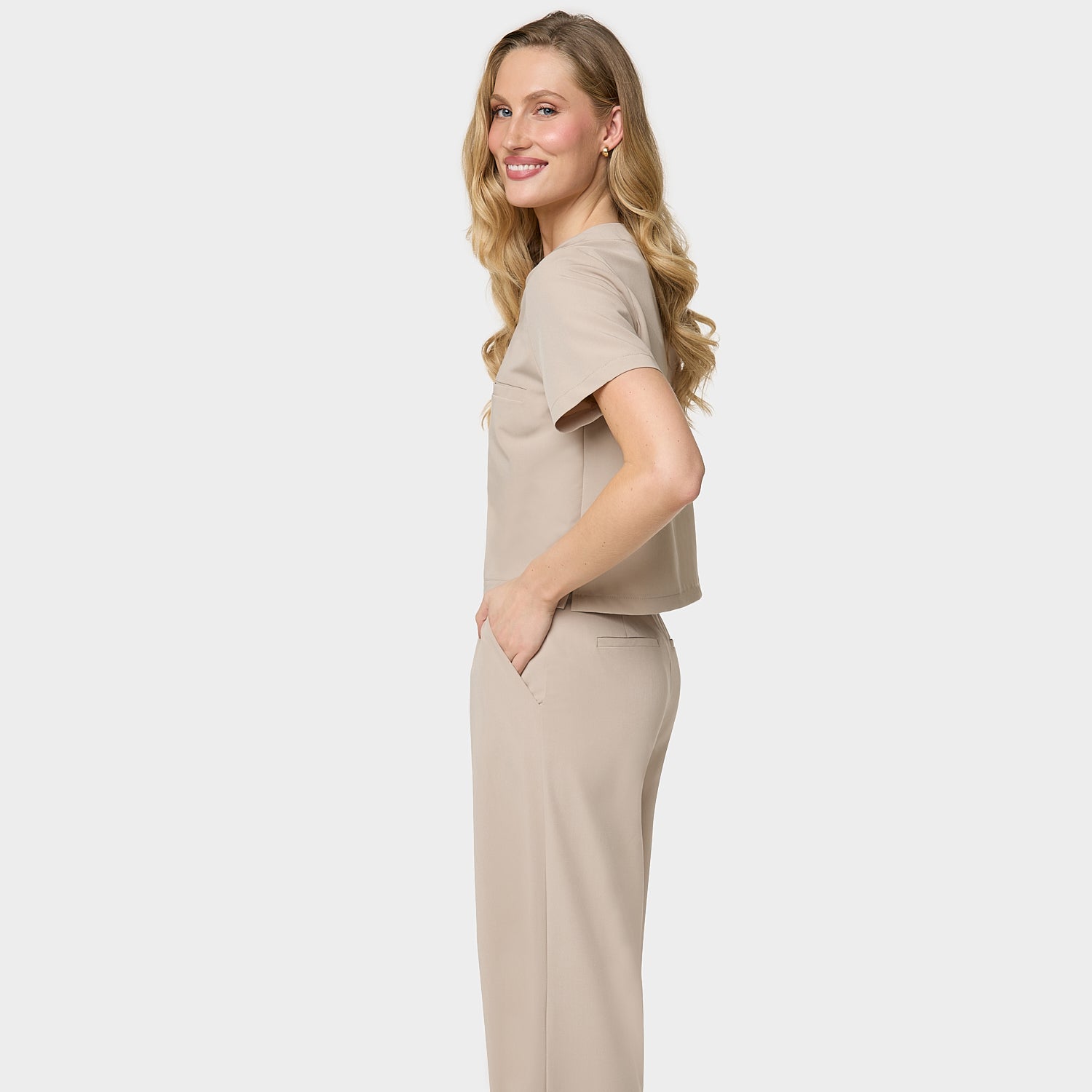 Bluza medyczna damska GAJA - LATTE