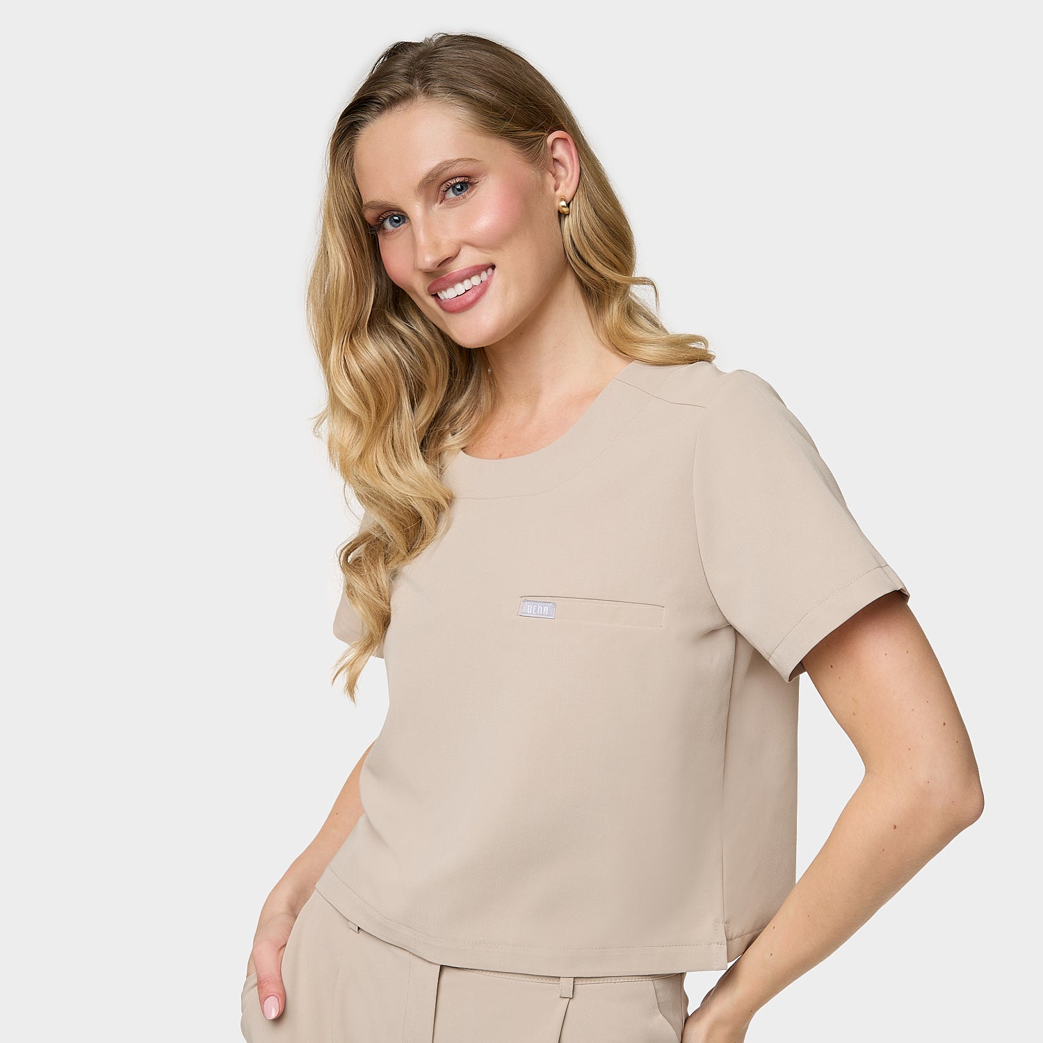 Bluza medyczna damska GAJA - LATTE