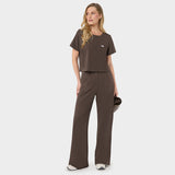 Bluza medyczna damska GAJA - MILK CHOCOLATE