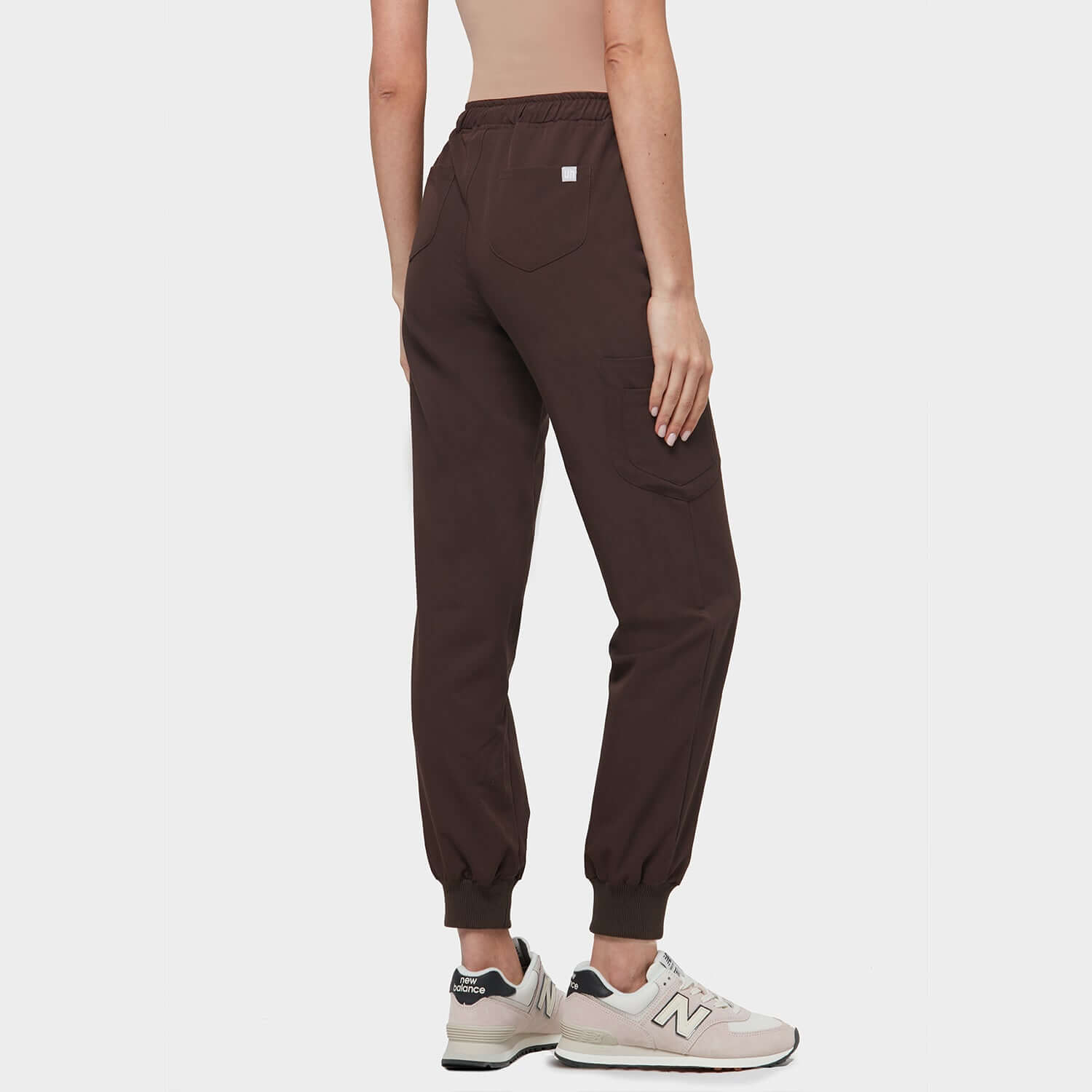 Spodnie medyczne joggery DARK CHOCOLATE - OUTLET