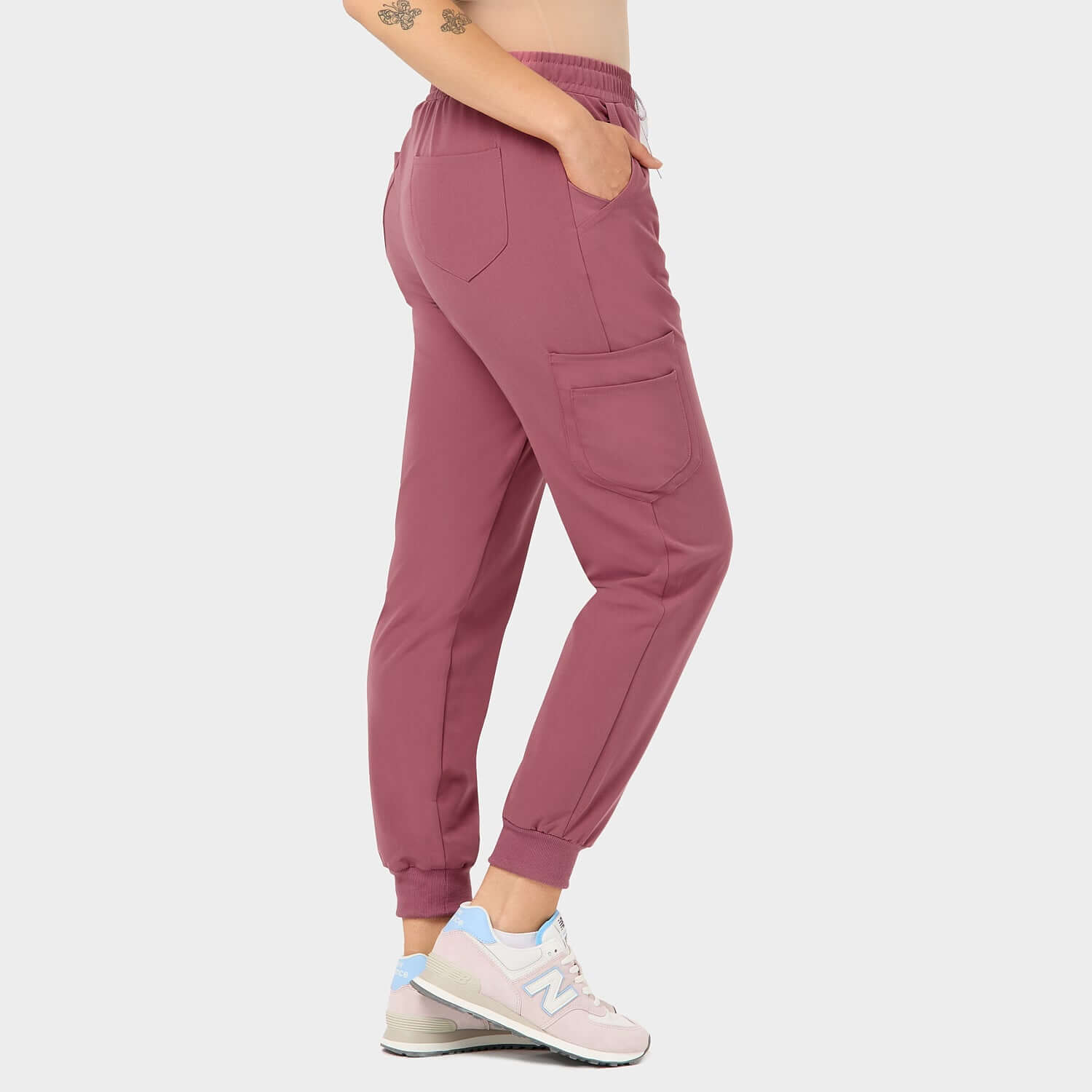 Spodnie medyczne joggery - WILD ROSE
