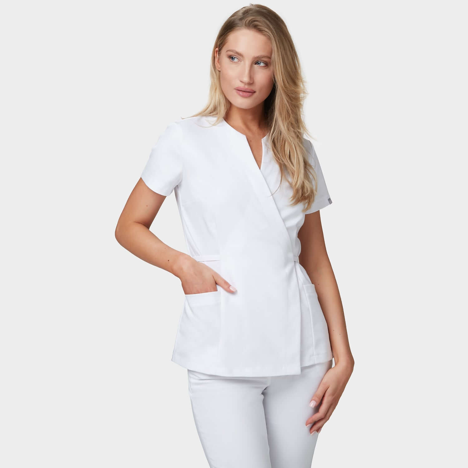 Zdravotní zástěra KATE - BÍLÁ