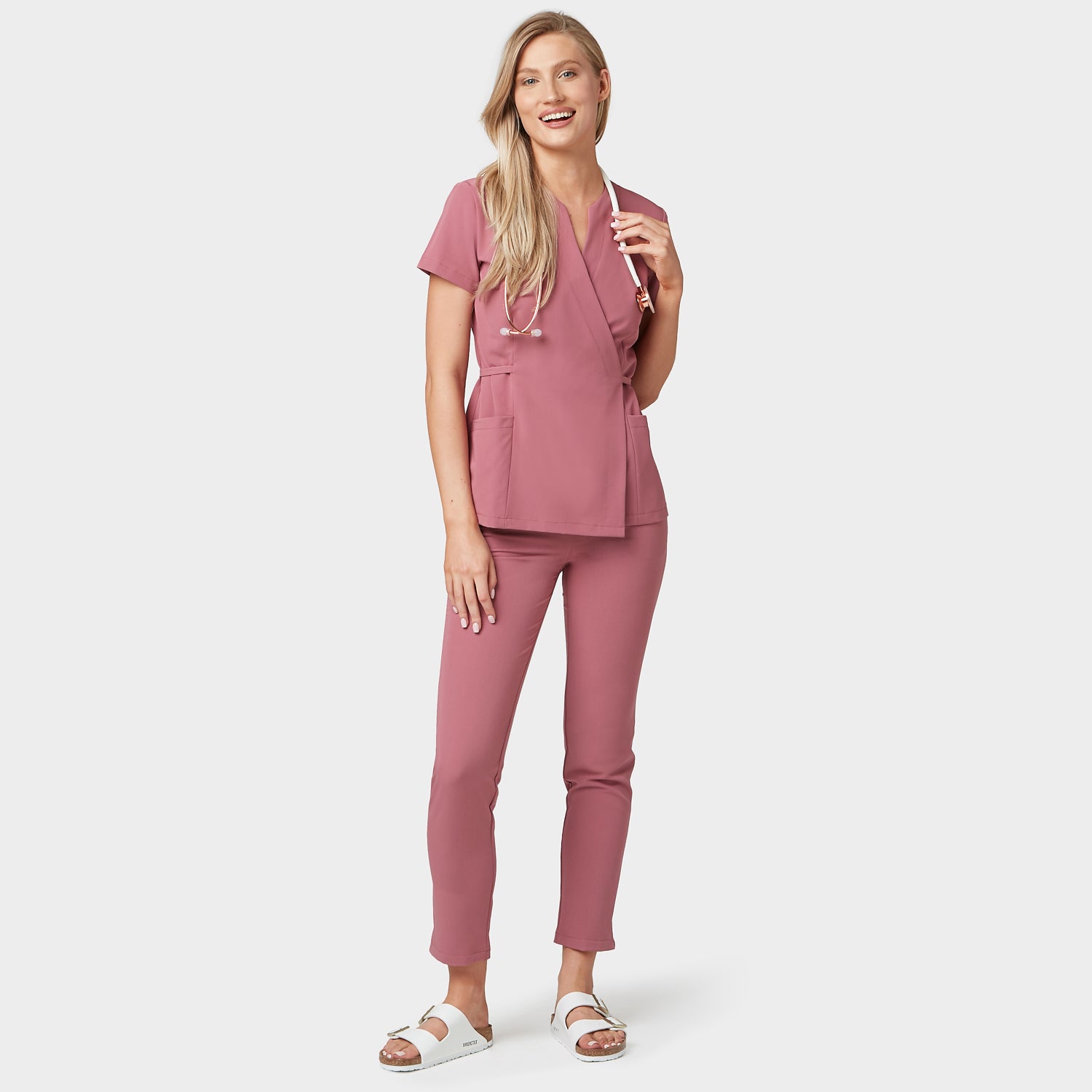 KATE medical apron - WILD ROSE