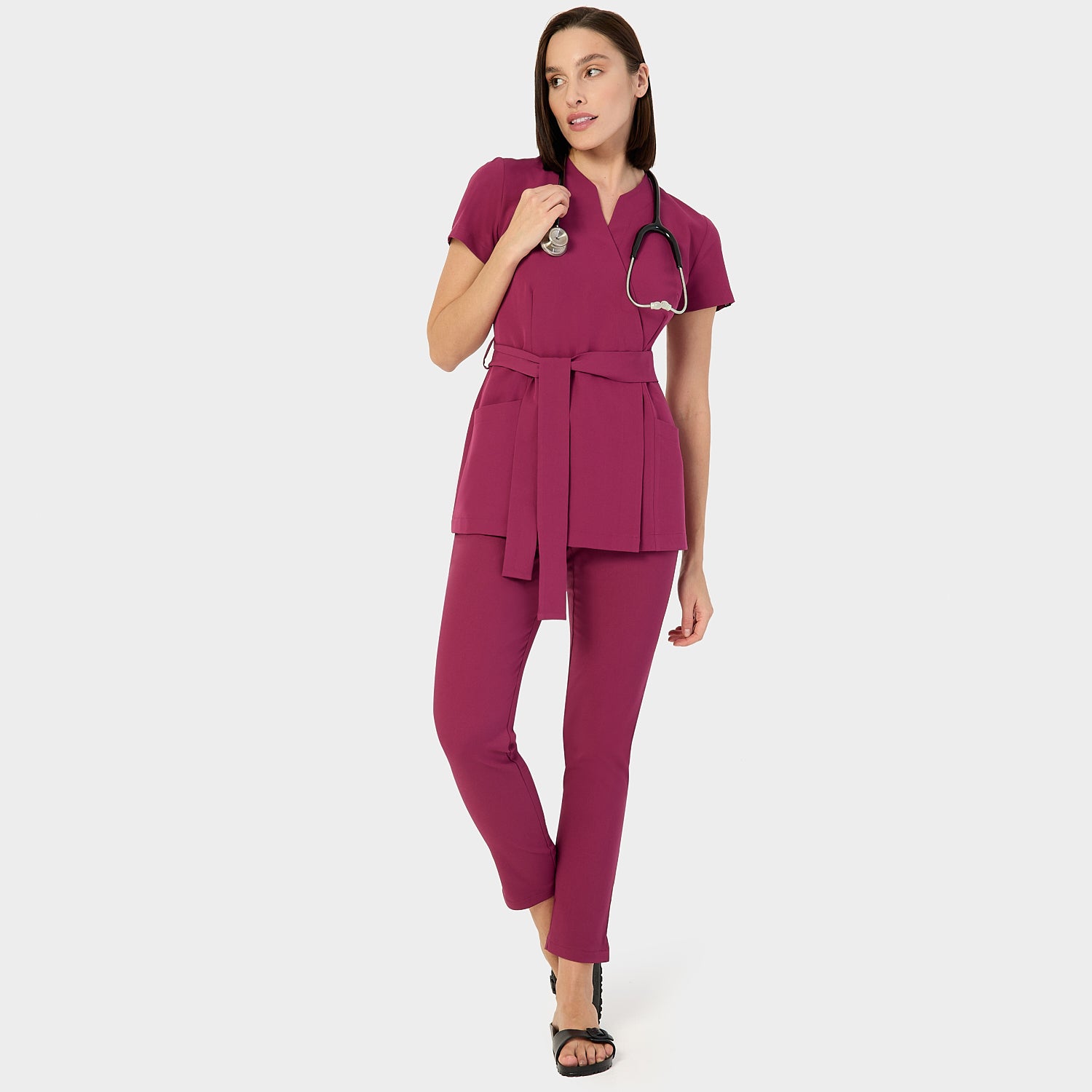 Fartuszek medyczny wiązany SOPHIA - SANGRIA