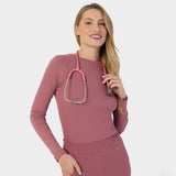 Longsleeve medyczny damski - WILD ROSE