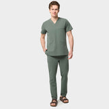 Bluza medyczna męska LOGAN - EUCALYPTUS GREEN