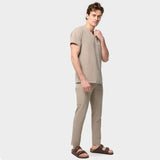 Bluza medyczna męska LOGAN - LATTE