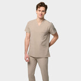 Bluza medyczna męska LOGAN - LATTE