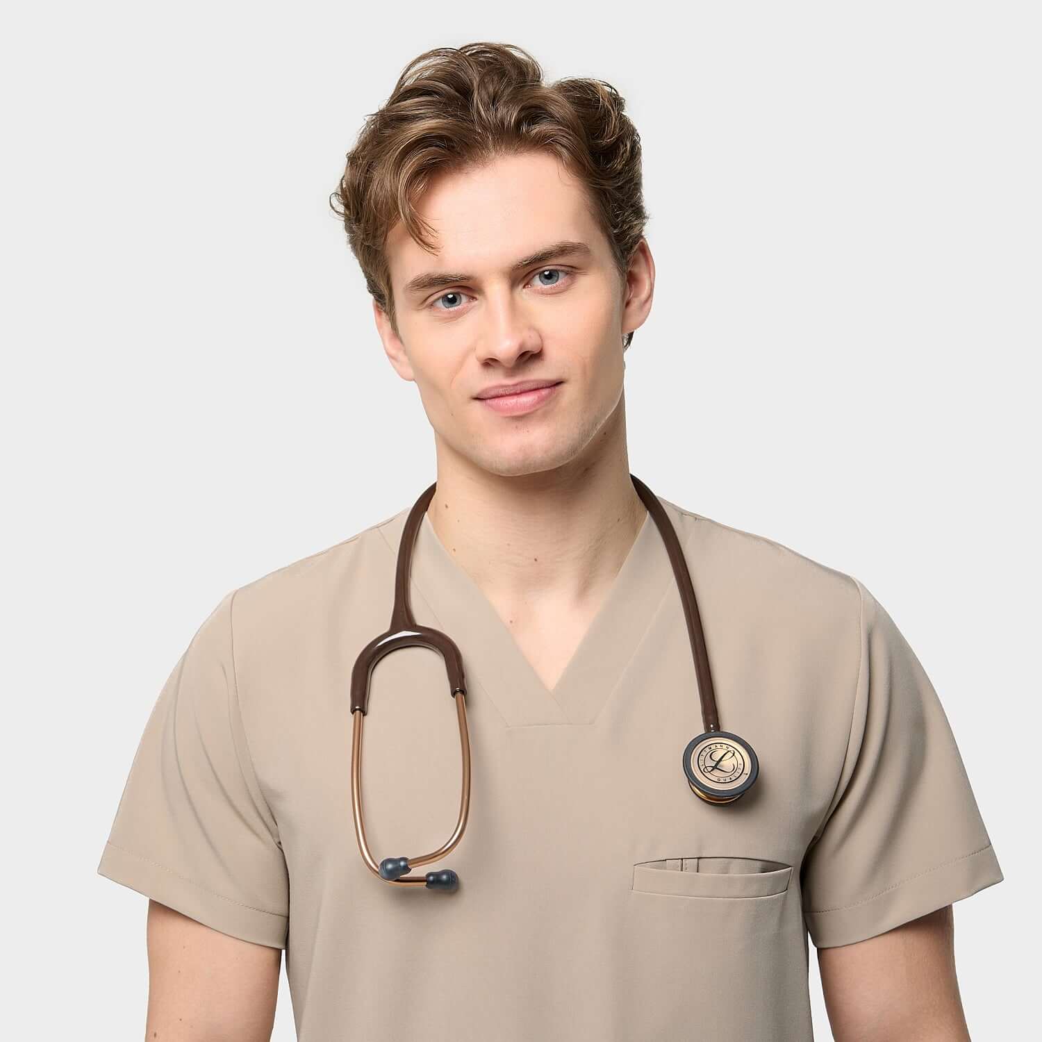 Bluza medyczna męska LOGAN - LATTE