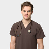 Bluza medyczna męska LOGAN - MILK CHOCOLATE