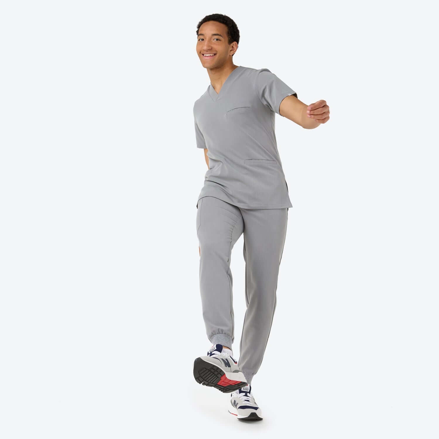 Bluza medyczna męska w kolorze Misty Grey