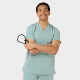 Bluza medyczna męska LOGAN - SAGE GREEN