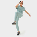 Bluza medyczna męska LOGAN - SAGE GREEN