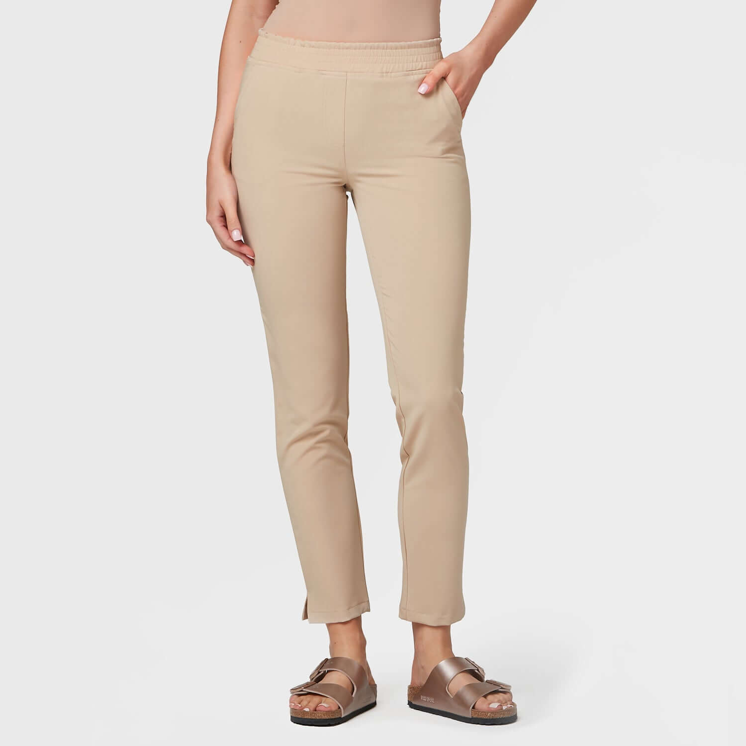 Dámské zdravotní kalhoty - KARAMELOVÉ