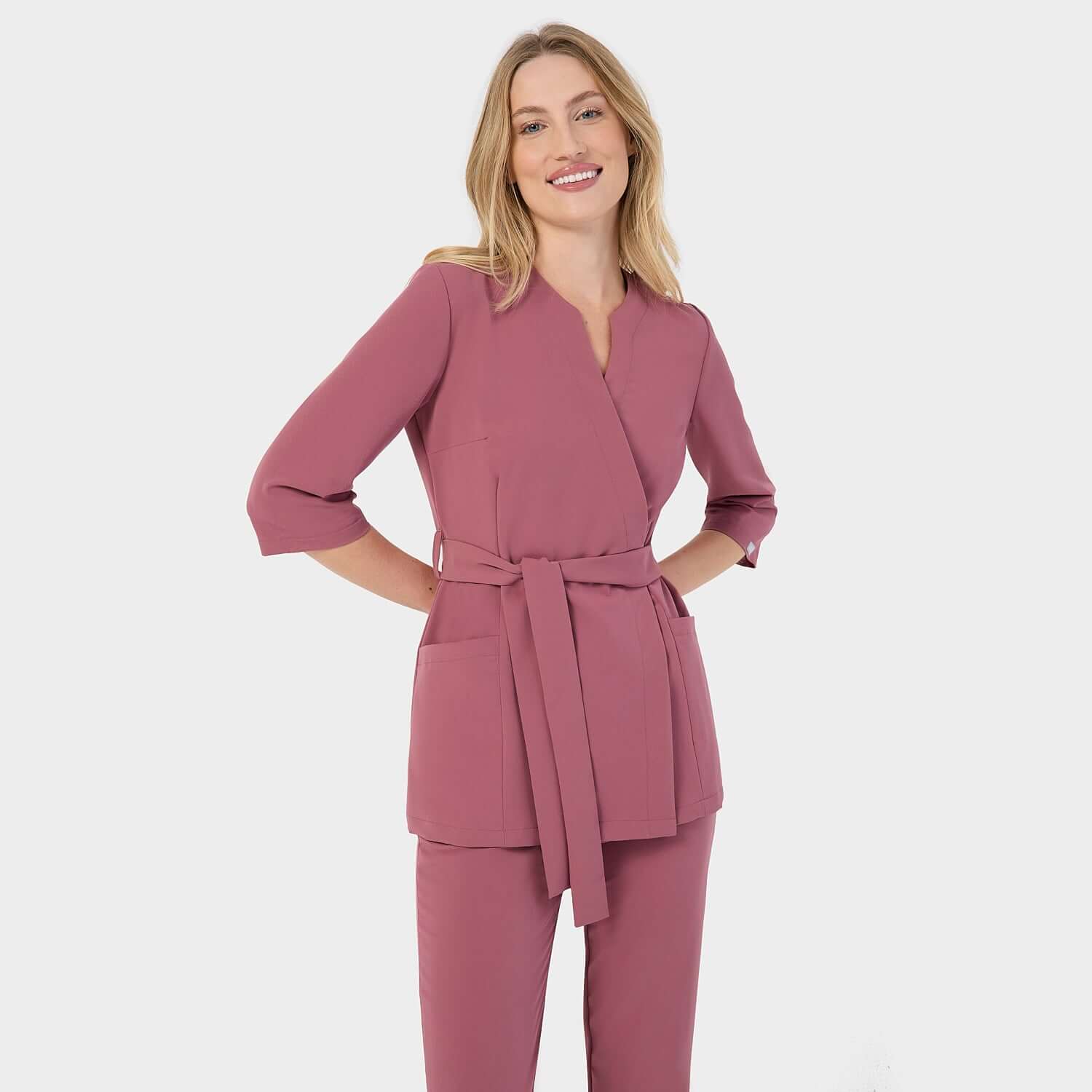 Zdravotní zástěra SOPHIA, 3/4 rukáv - DIVOKÁ RŮŽE 