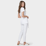 Fartuszek medyczny wiązany SOPHIA - WHITE