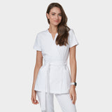 Fartuszek medyczny wiązany SOPHIA - WHITE