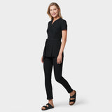 Fartuszek medyczny wiązany SOPHIA - BLACK